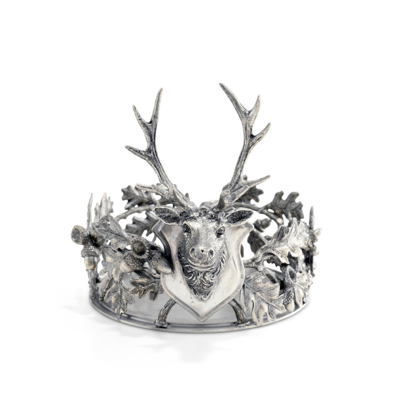 Lodge Pewter Round Coaster