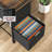 Compact 2-Drawer Mobile File Cabinet – Stylish Fabric Organizer with Wheels for Home Office, Fits Letter and A4 Documents