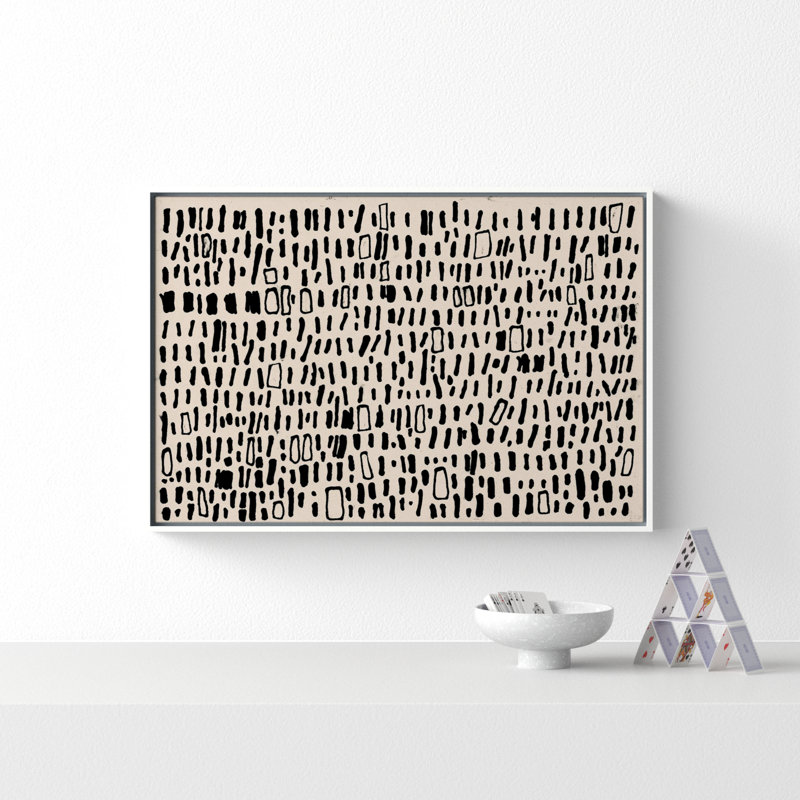 Tribal Code by Filippo Ioco, White, 25.5" H x 37.5" W x 2" D