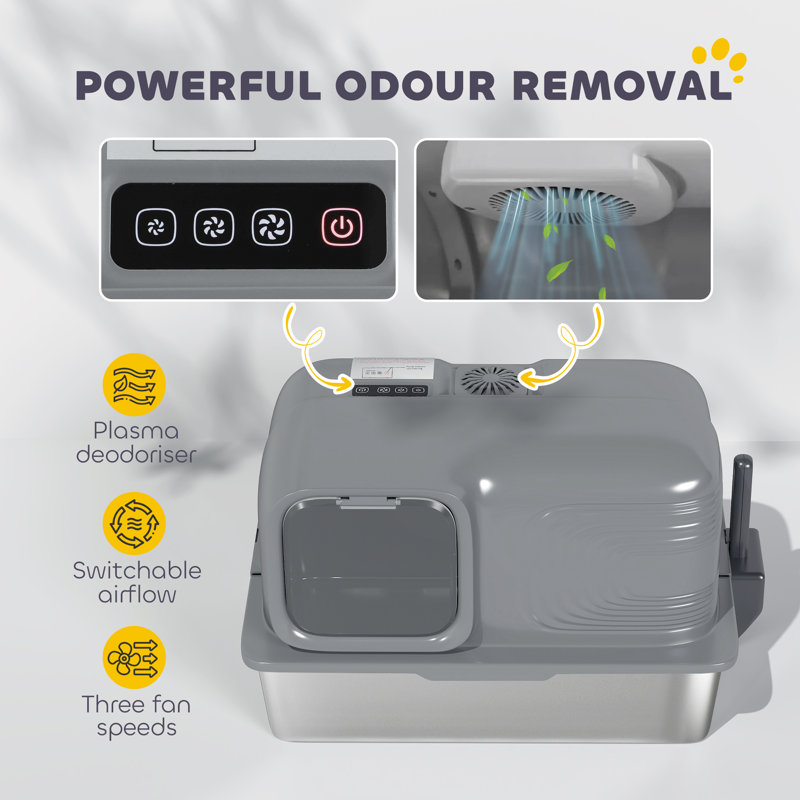 Stainless Steel Self-Cleaning Litter Box