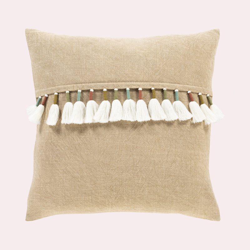 Moorebank Square Cushion, 28 x 28cm, Blue