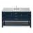 61'' Single Bathroom Vanity with Carrara Marble Top-85364146