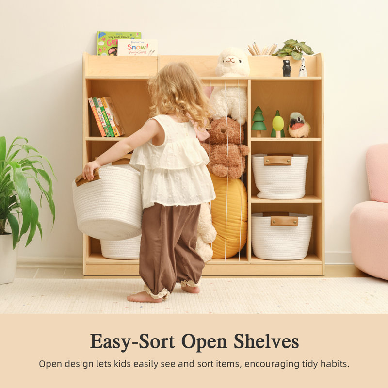 Kids Bookshelf And Toy Storage Organizer