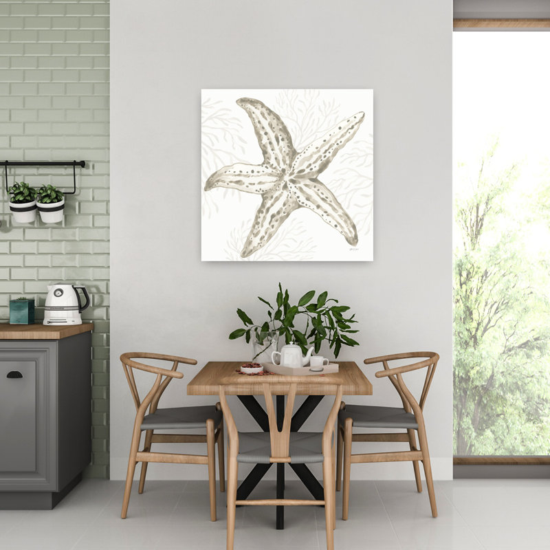 Coastal Reef III Starfish Coastal Art, H 32 po x l 32 po