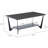 43.3" 4 Legs Glass Base Rectangle Coffee Table With Storage And Metal Legs