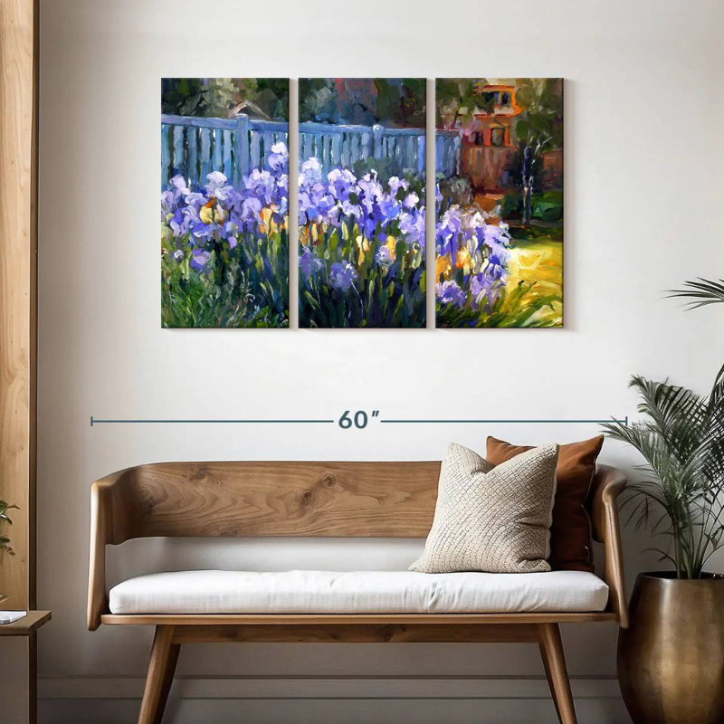 Harnek Iris Flowers, 28" H x 45" W