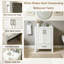 Meuble-lavabo simple autoportant 24 po avec plateau en céramique 24 po-911480272-911480273