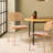 Chandi Dining Chair with PE Rattan Back & PU Leather Upholstered (Set Of 2)-1169258462