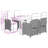 Rachila 4 - Person Patio Dining Set with Rectangular Table-1433312570