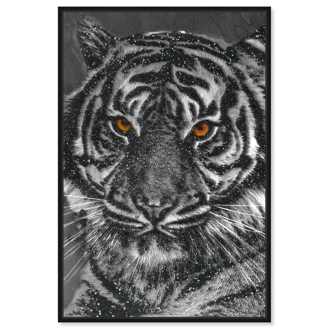 " Animals Tiger Stripes Glitter Felines " Mercer41