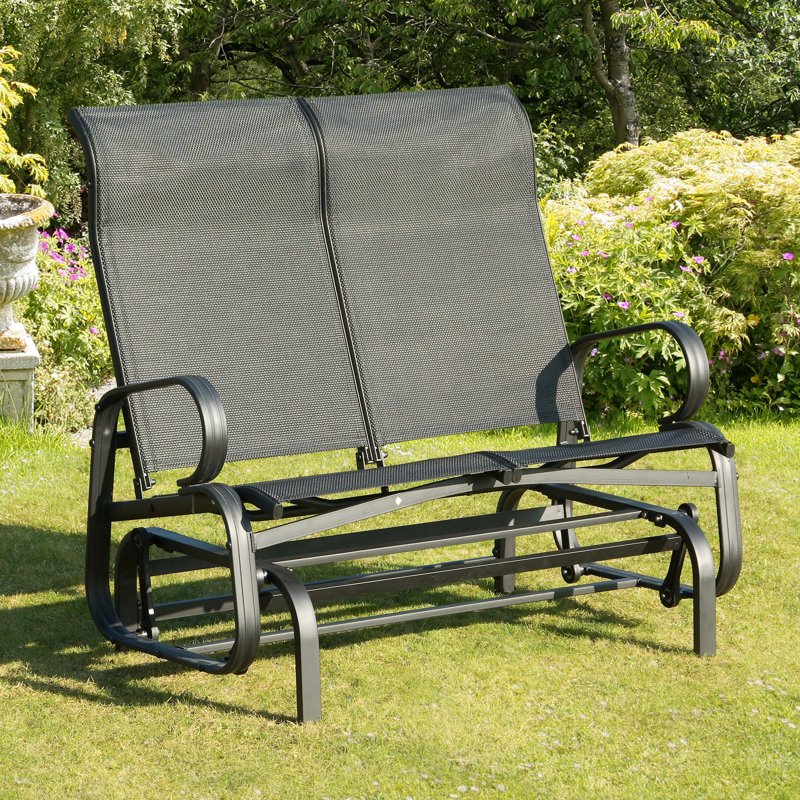 Banc coulissant Blasa, Noir