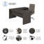 Ensemble de bureau d'ordinateur en L 2 pièces avec chaise Echo-87284175