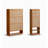 Wicker-Style Flip-Top Ultra-Slim Solid Wood Shoe Cabinet