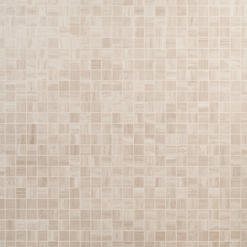 Carreau de mosaïque en porcelaine 12 po x 12 po Roswell (0,96 pi2 / chaque), Beige