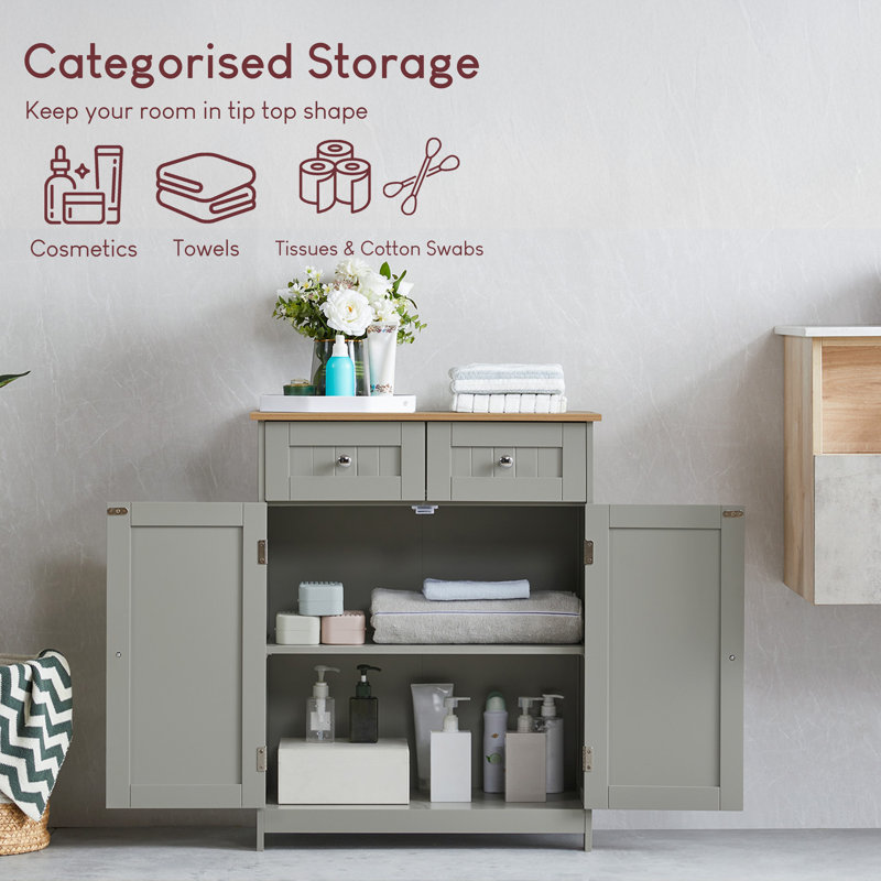 Milano Bathroom Cabinet, Grey