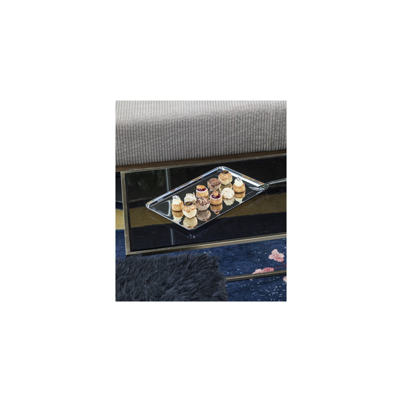 MEPRA Stile By Pininfarina Stainless Steel Tray, 14.5669" L x 9.4488" W