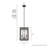 Chevron 4 - Light Square Pendant-74777690-91299786