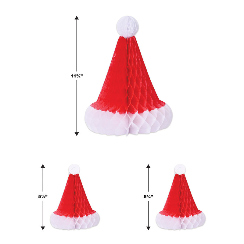 Chapeaux de père Noël en tissu