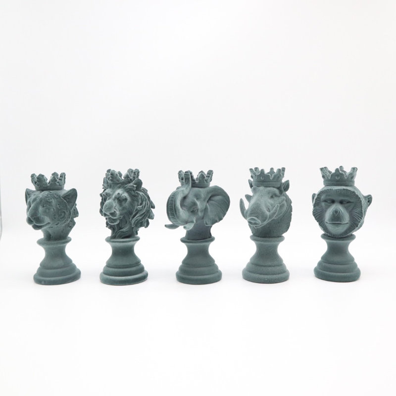 Sculpture de lion Aadishiv, Vert