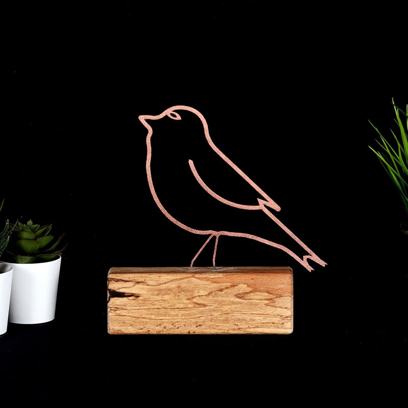 Figurine Albee, Bronze et brun
