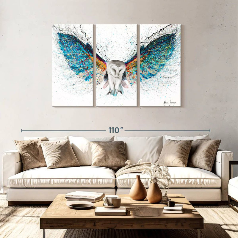 Opulent Night Owl, 48" H x 74" W