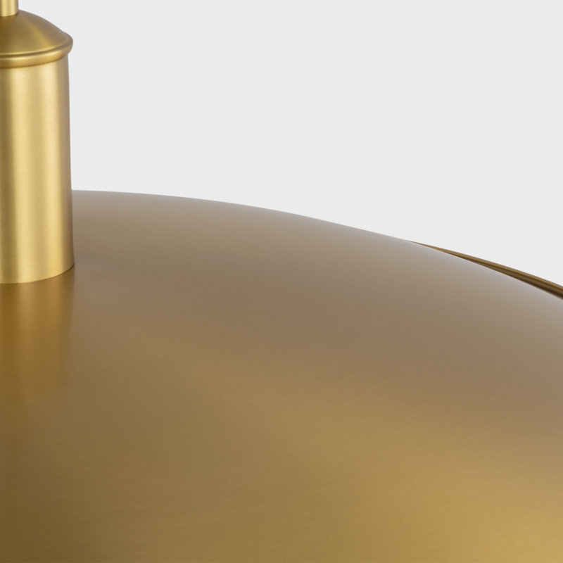 Thomas O'Brien Dash 1 Light Dining Room Pendant With Shade, 183" H x 24" W x 24" D, Burnished Brass
