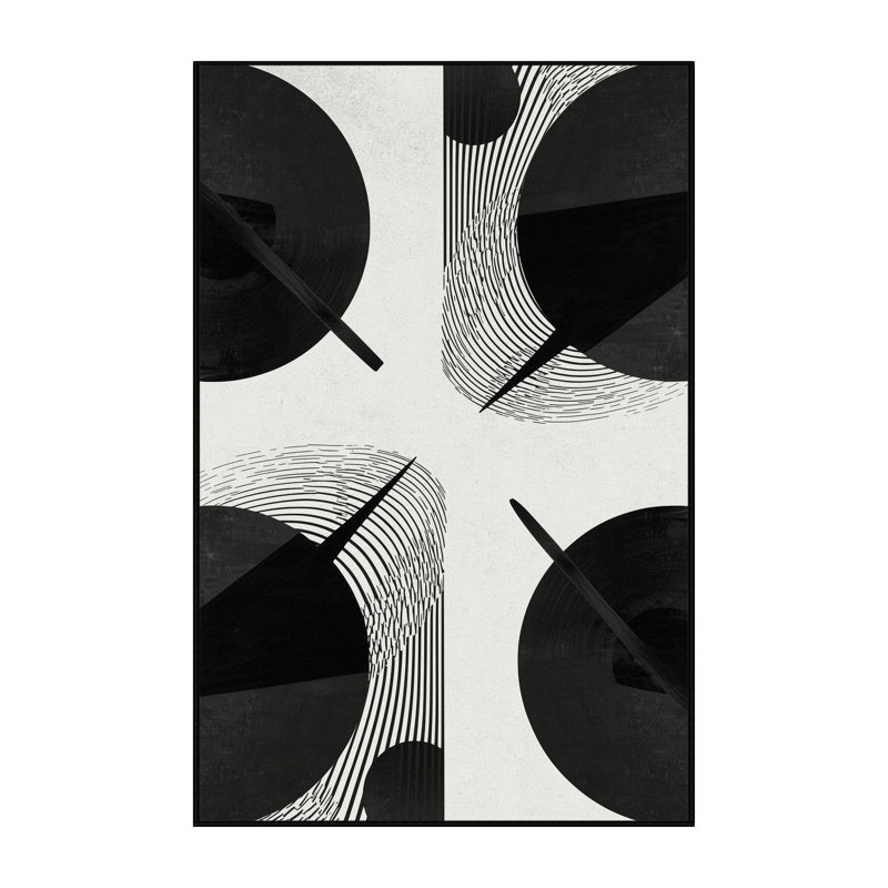 Tapis abstrait moderne et contemporain lavable à la machine Osnat, 2 x 3
