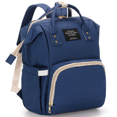 Diaper Bag Backpack Outdoor Bookbag Picnic Rucksack, Multifunctional Mommy Nappy Bags with Insulated Pockets, Waterproof, Large Capacity