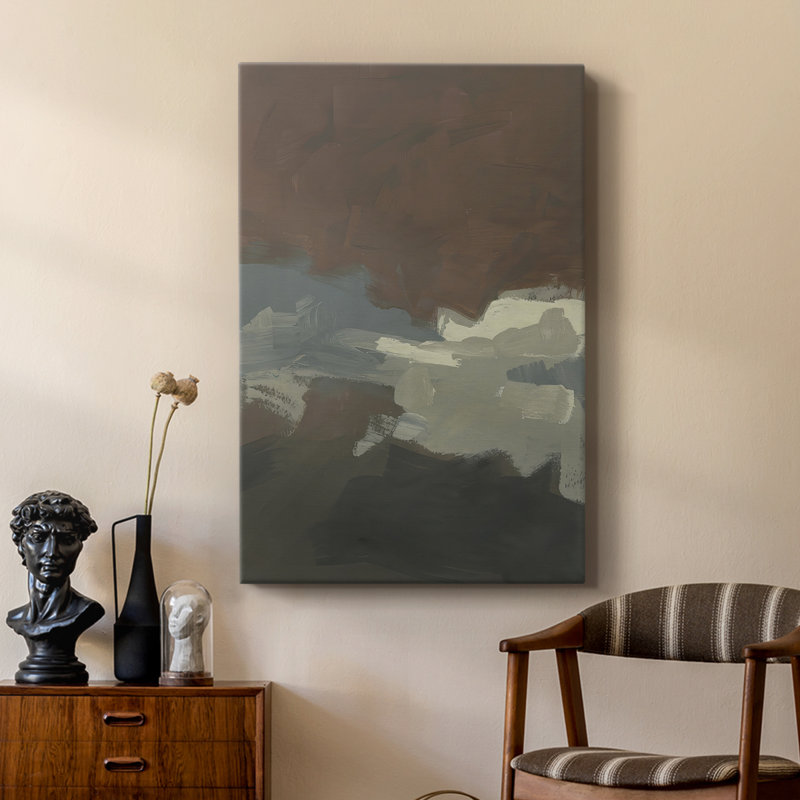Mudstone Swath I - galerie Cavas sur mesure, H 48 po x l 32 po