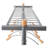 45.6'' Metal Adjustable Rolling Clothing Rack