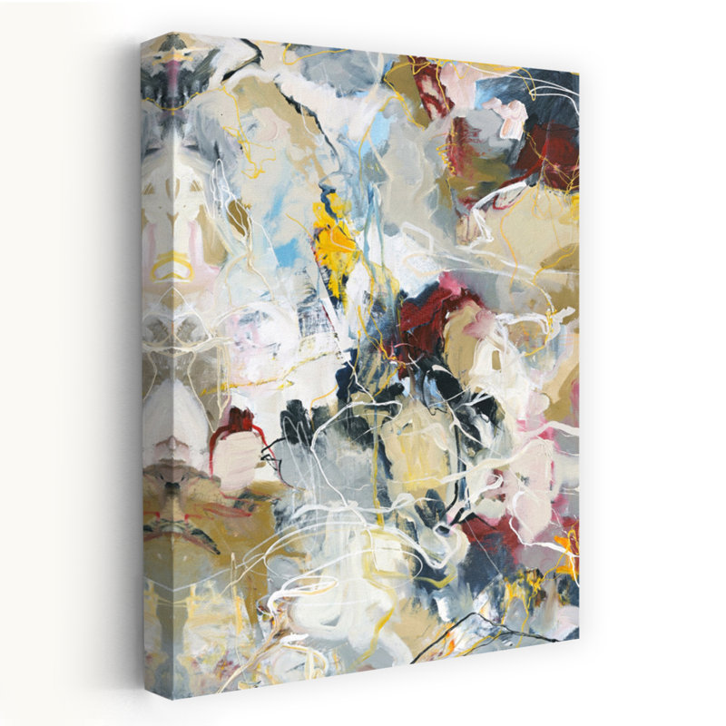 Art abstrait contemporain, H 36 po x l 24 po