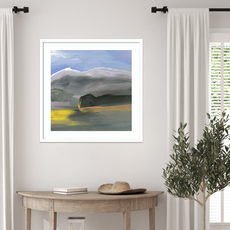 «Before A Shift» par Karen Suderman, reproduction d'art encadrée sur bois, H 25 po x l 25 po, Blanc