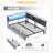 Corner Daybed With Storage Drawers, Bookcase Headboard, LED Lighting & USB Charging Station-1674412993
