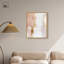 Lueur dorée sur toile rose, ton de terre abstrait par Art Remedy-113291712-113291719