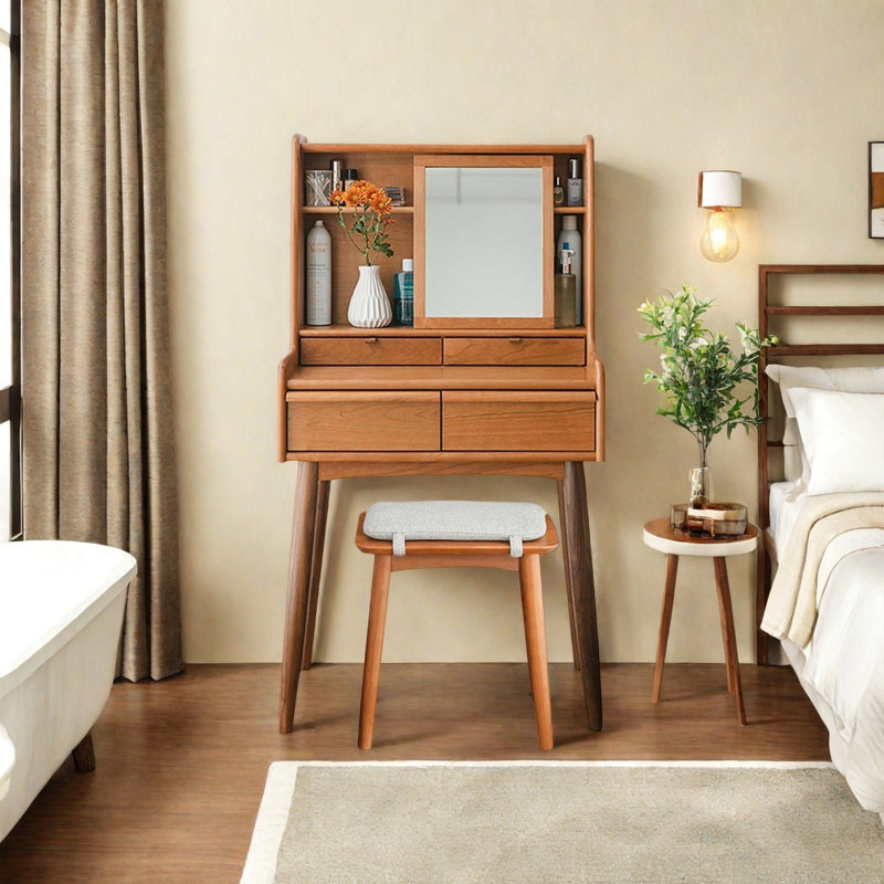 Meuble-lavabo en bois massif 26,77 po, Burlywood