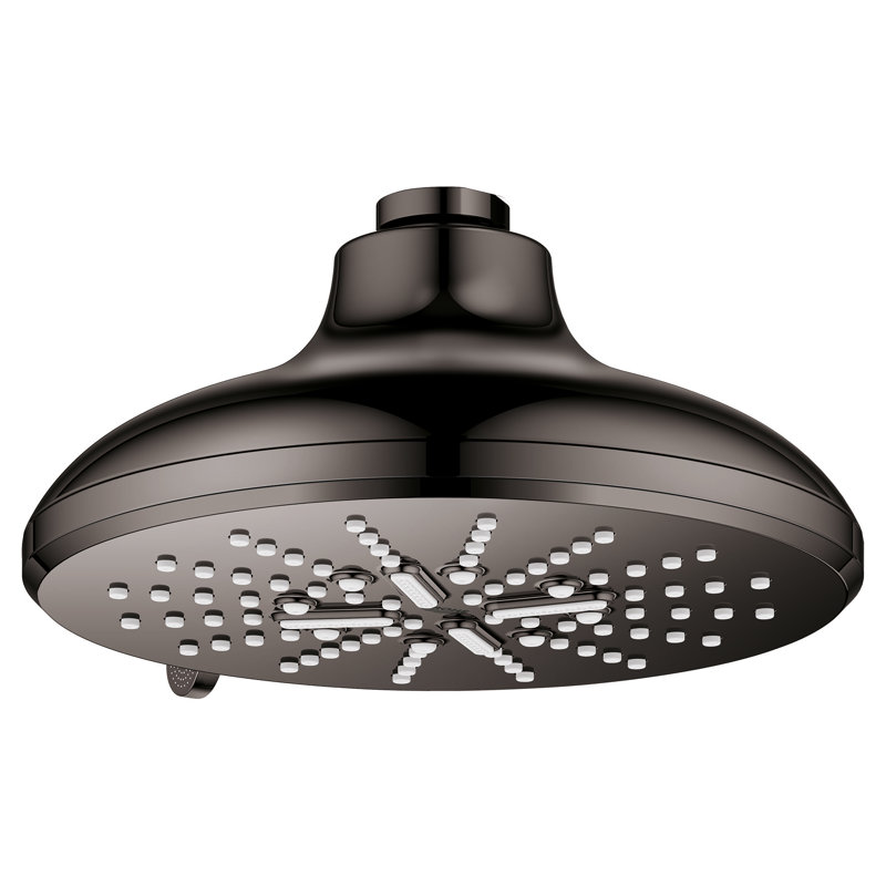 Massage Rain Shower Head, Hard Graphite