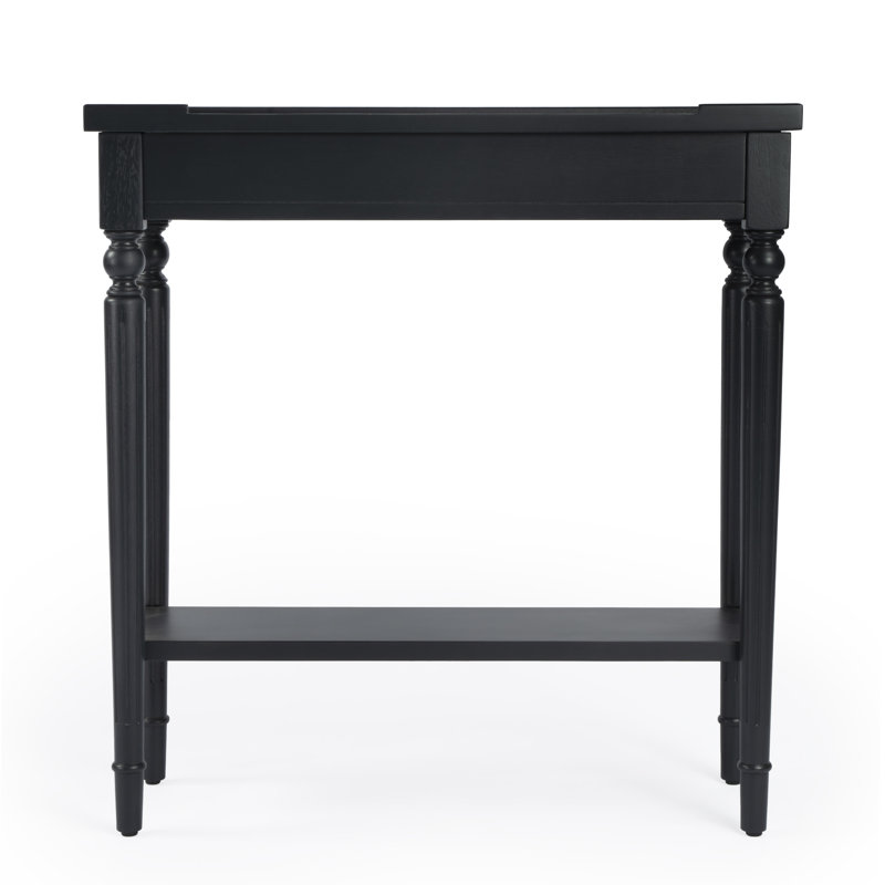 Aubrey Console Table, Distressed Plum Black