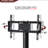 35.4 Inch Black Tv Stand, Height Adjustable Bracket, Swivel 3, Fits 32-65 Tvs, 1.96"/3" Aluminium Tube Stand With 3 Shelves And Function, Construction