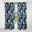Blue Scrollwork Swirls Victorian Pattern - Floral Velvet Curtain Panels-95457814