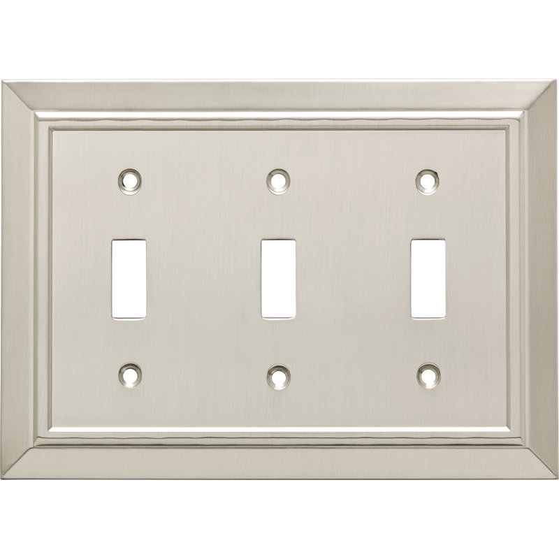 Classic Architecture 3-Gang Toggle Light Switch Wall Plate