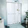 Harmony 50 - 54 in. W x 76 in. H Semi-Frameless Shower Door with ClearMax™ Technology