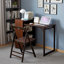 Table pliante en noyer brun et bambou