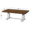 Table basse à piédestal en bois massif Sarcoline-684615775