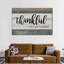 «Thankful For Every Moment Quote», reproduction sur toile-92279880
