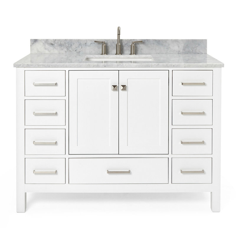 Ensemble de meuble-lavabo simple 49 po Flynt, Blanc