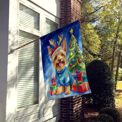 Christmas Reindeer House Flag