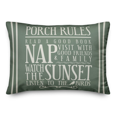 Outdoor Reversible Throw Pillow