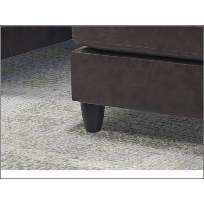 Sierra Faux Leather Ottoman