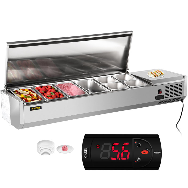 VEVOR 0.65 Cubic Feet Refrigerated Display Case - 59''