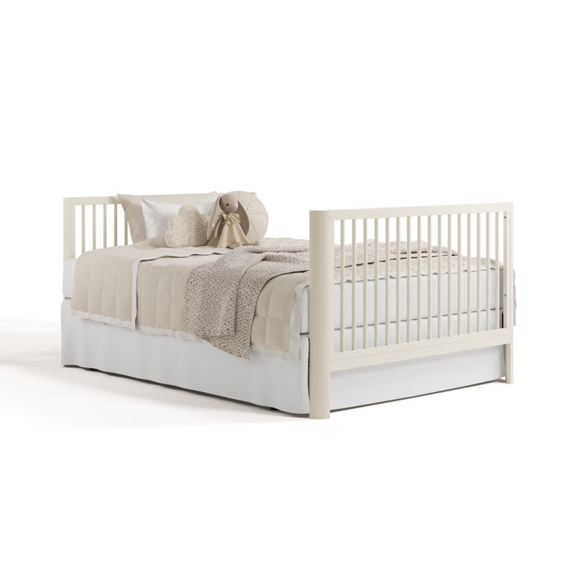 Casablanca 5-In-1 Convertible Crib With Mattress, Frosted Oat